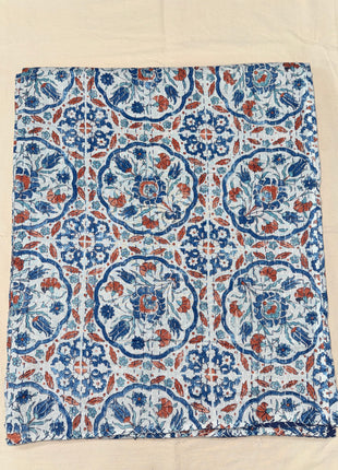 Handblock Kantha Specials: Marble-floral