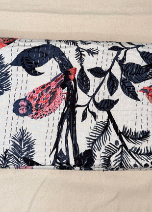 Handstitched kantha (Size: 90x108 Inches): Nightowl
