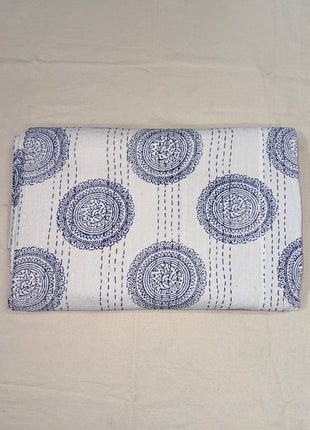 Jaipuri Handblock Kantha Abstract Ghewar Block ( Size: 90*108)