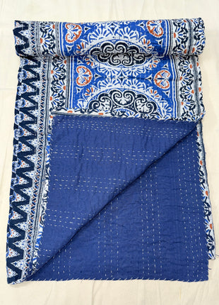 Mandal Hand-Stitch Kantha: Aasmani