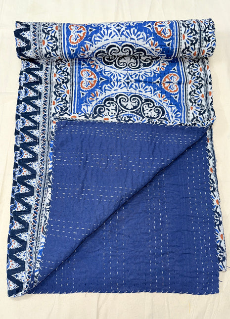 Mandal Hand-Stitch Kantha: Aasmani