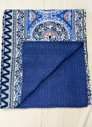 Mandal Hand-Stitch Kantha: Aasmani