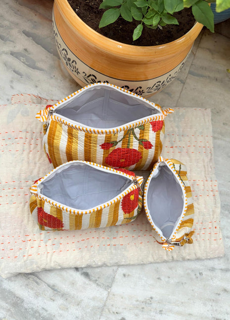 Blossom Tulip 3-piece Washbag Set