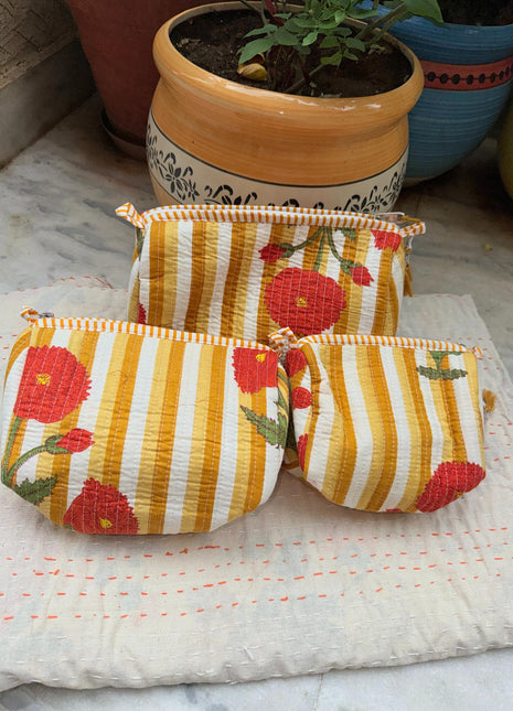 Blossom Tulip 3-piece Washbag Set