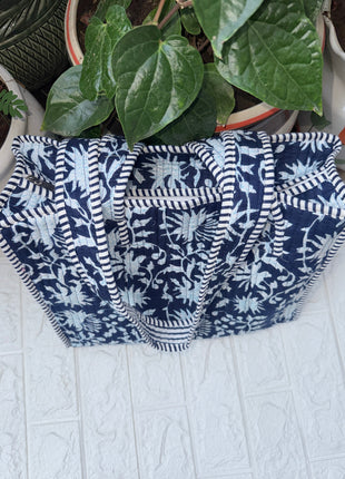 Quilted Mini Tote: Sharad