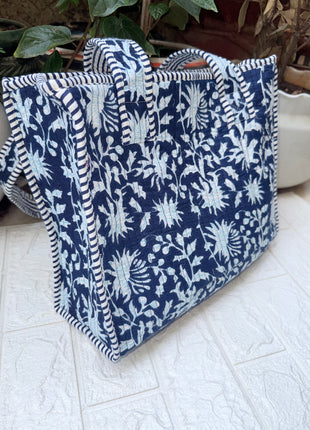 Quilted Mini Tote: Sharad