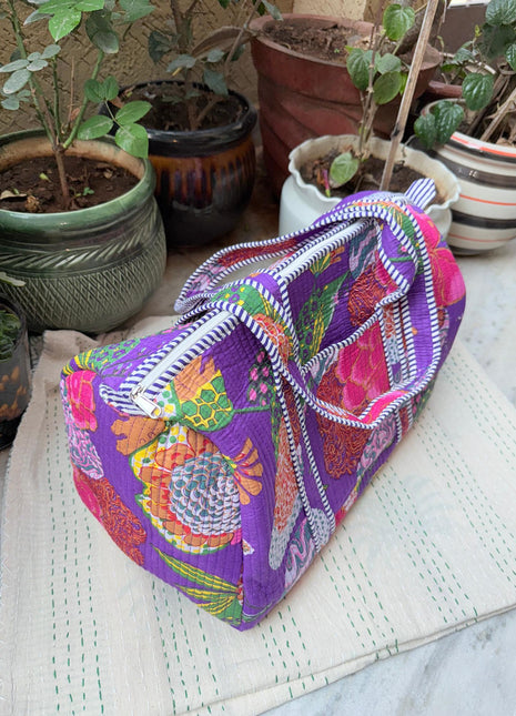 Purple Tropical Fruit Duffle