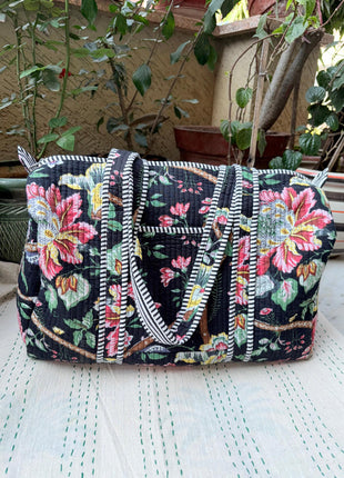 Botanic Floral Quilted Duffle
