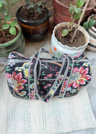 Botanic Floral Quilted Duffle