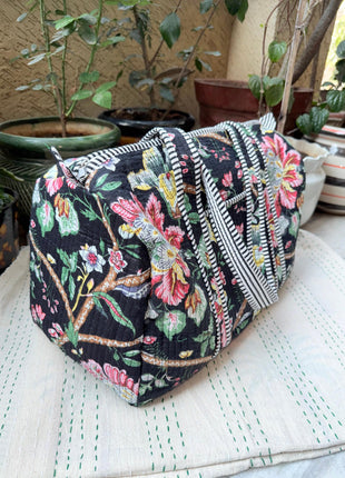 Botanic Floral Quilted Duffle